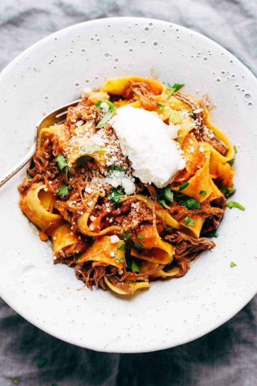 Crock Pot Beef Ragu with Pappardelle