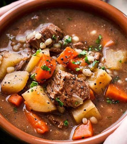 Crock Pot Beef and Barley Soup