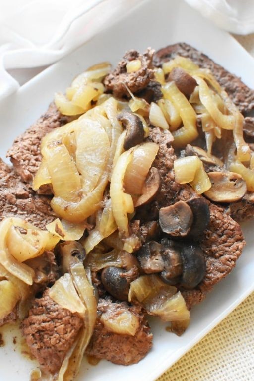 Crock Pot Cube Steak and Onions