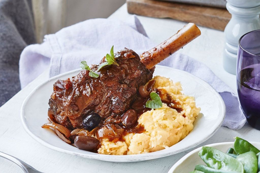 Crock Pot Greek Lamb Shanks