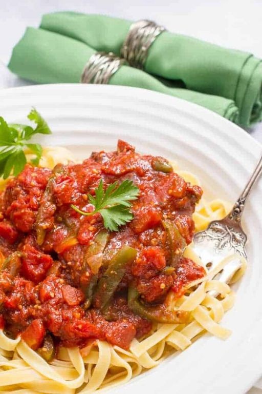 Crock Pot Pork Steaks in Tomato Basil Sauce