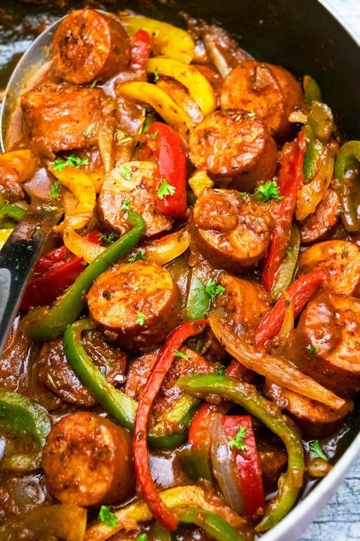 Crock Pot Sausage and Peppers