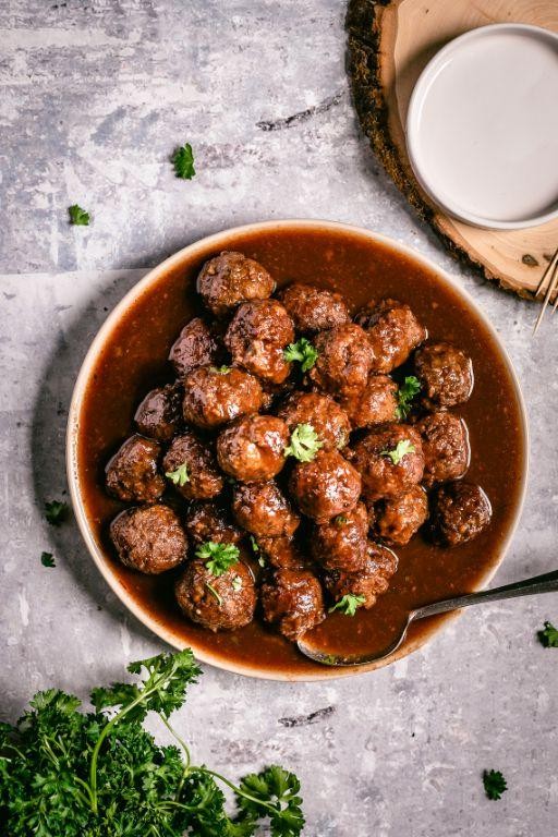 Crock Pot Venison Meatballs in Marinara
