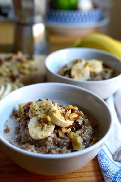 Crockpot Banana Bread Oatmeal