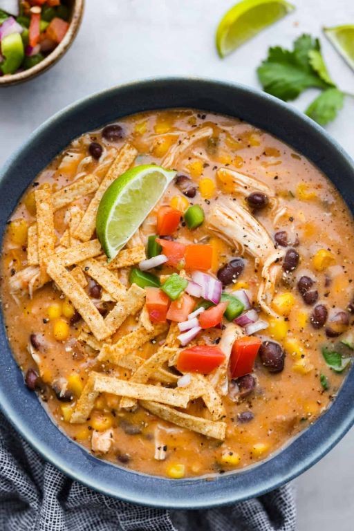 Crockpot Chicken Fajita Soup