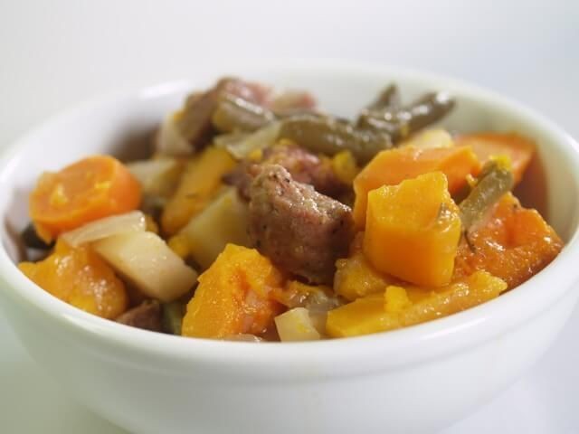 Crockpot Sausage and Butternut Squash Stew
