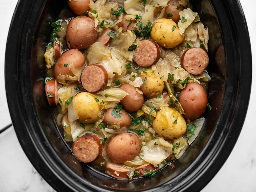 Crockpot Sausage and Cabbage Stew