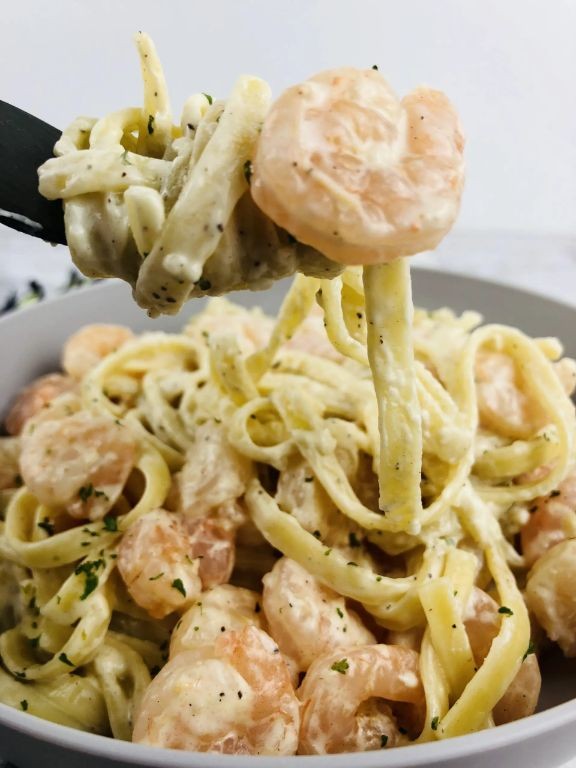 Crockpot Seafood Alfredo