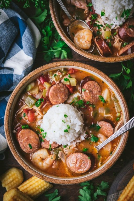 Crockpot Shrimp and Sausage Gumbo