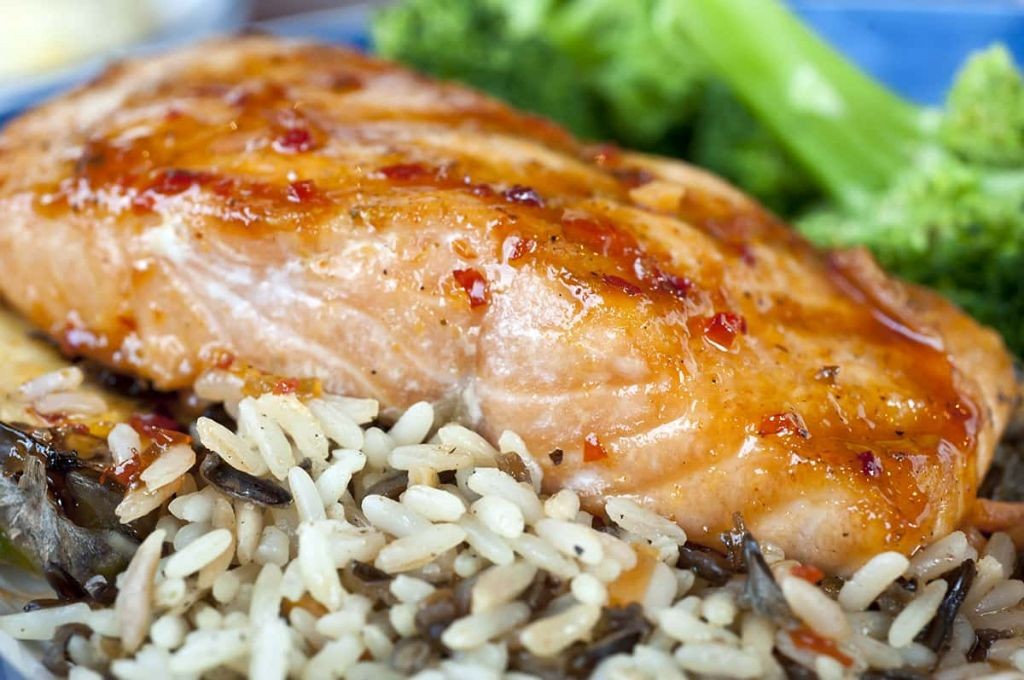 Crown Royal Apple Maple Glazed Salmon