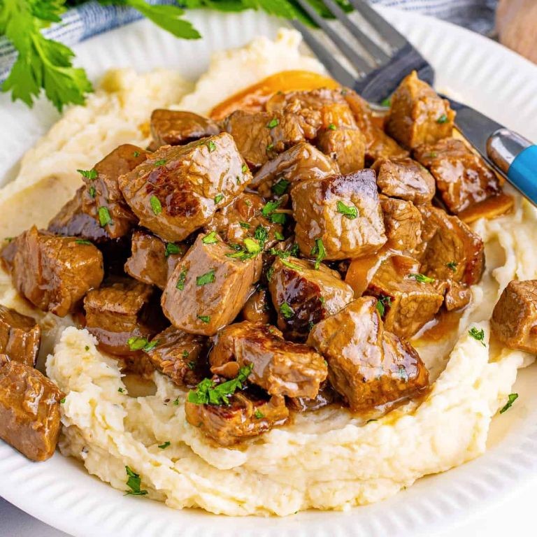 Cube Steak with Garlic Butter in the Crock Pot