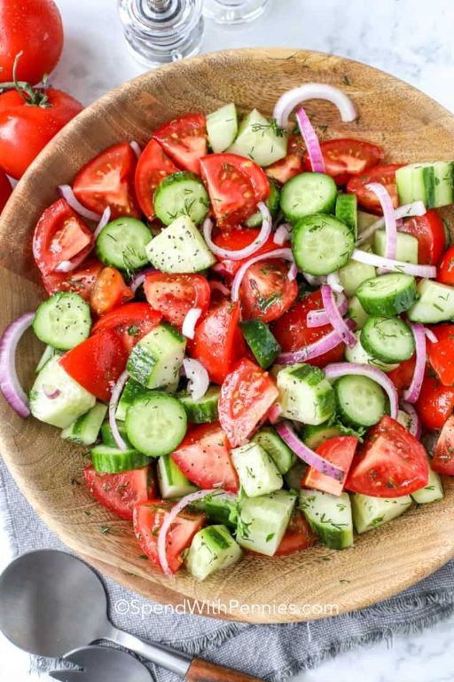 Cucumber Tomato Salad with Fresh Dill