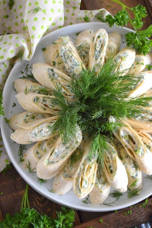 Cucumber and Dill Pinwheel Sandwiches