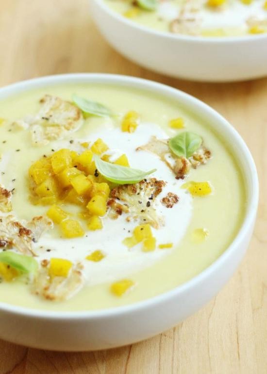 Curried Cauliflower and Apple Vichyssoise