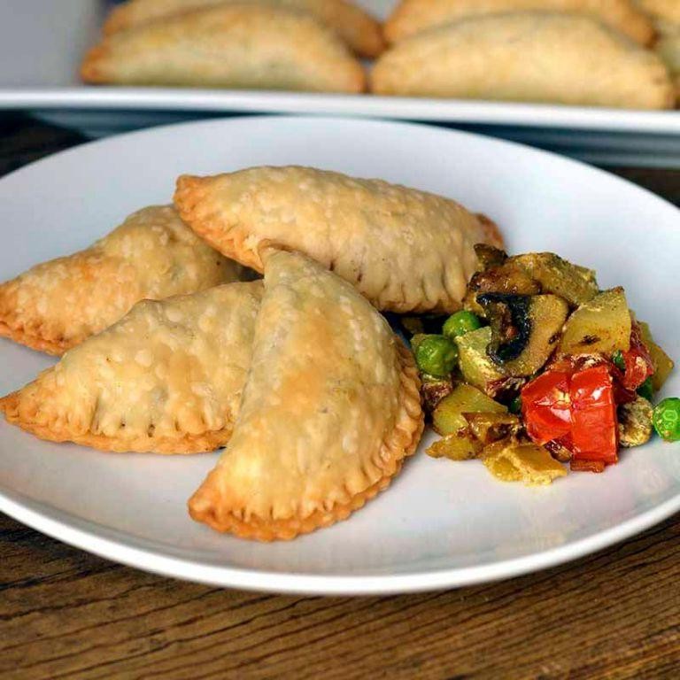 Curried Mushroom Samosas