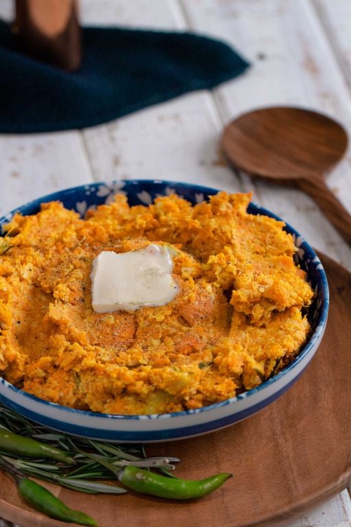 Curry Spiced Mashed Cauliflower