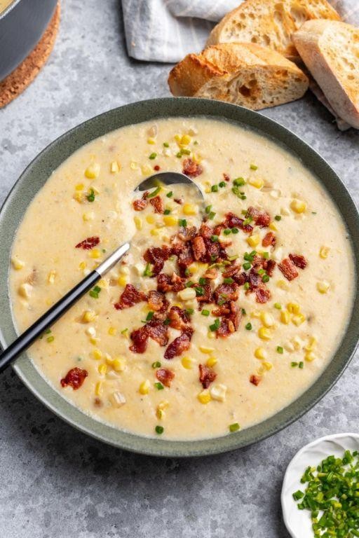 Cursed Corn Chowder with Bacon Bits