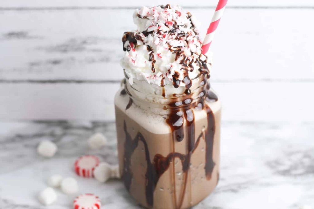 Dark Chocolate Peppermint Mocha Freeze