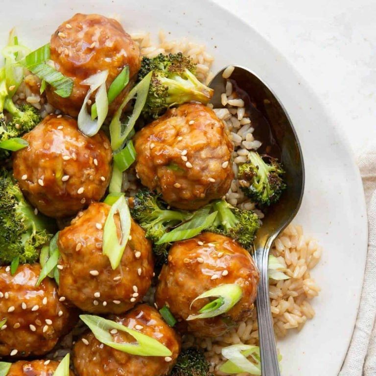 Dash Air Fryer Teriyaki Turkey Meatballs