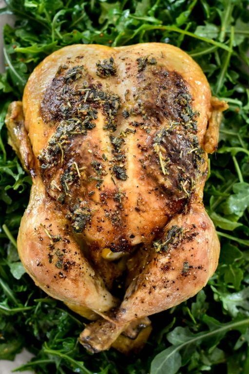 Dijon Mustard and Thyme Roasted Chicken