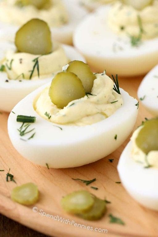 Dill Pickle Deviled Eggs