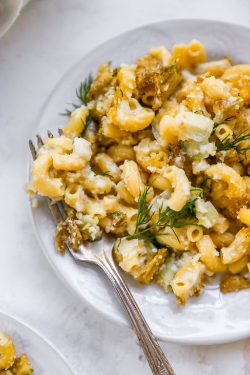 Dill Pickle Mac and Cheese