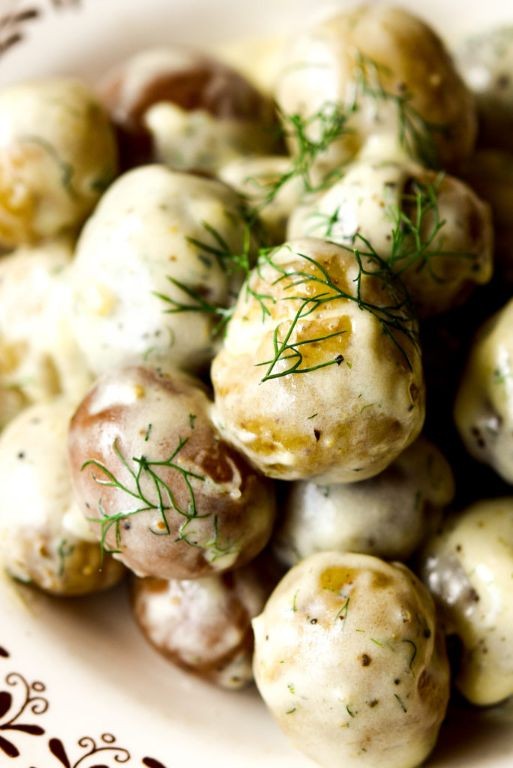 Dill and Sour Cream Baby Potatoes