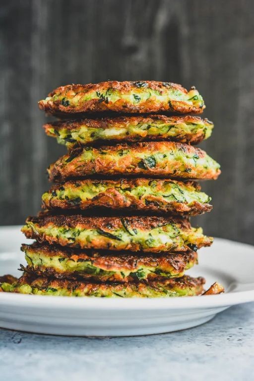Direct-from-garden zucchini fritters