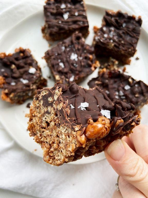 Double Chocolate Cereal Bars