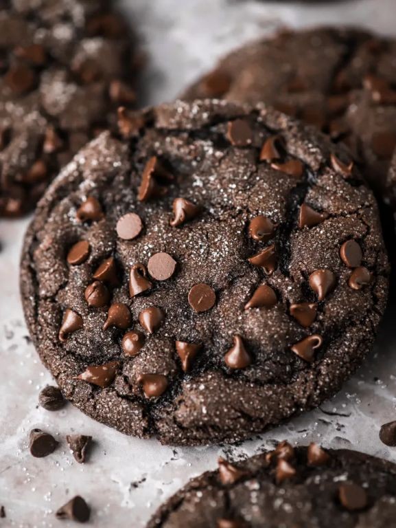 Double Chocolate Fudge Cookies