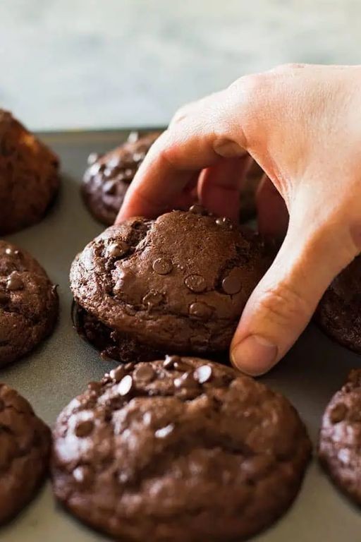 Double Chocolate Strawberry Muffins