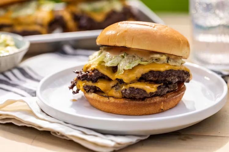 Double Smash Burger with Special Sauce