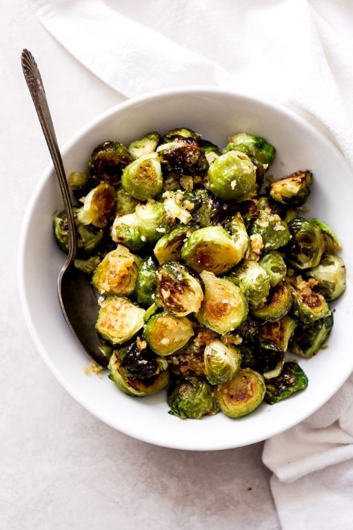 Dutch Oven Garlic Butter Brussels Sprouts