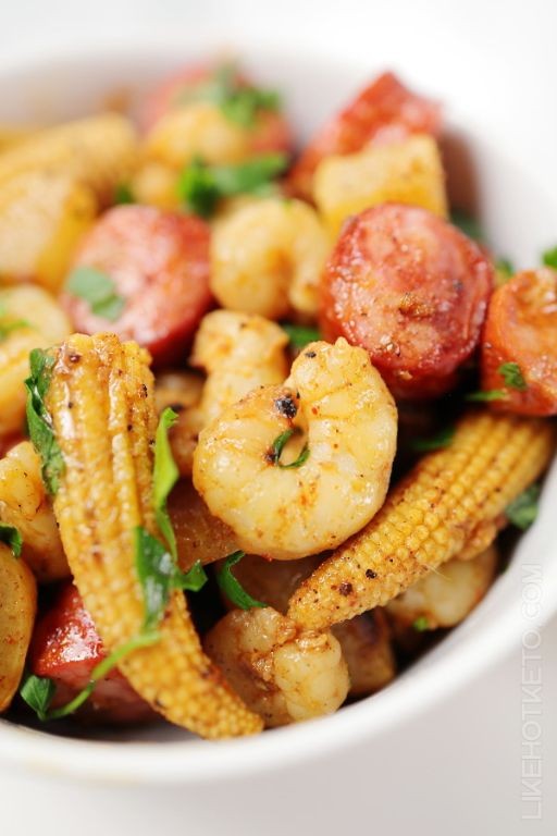 Dutch Oven Spicy Keto Shrimp Boil