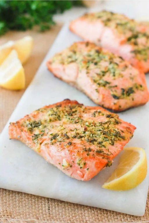 Easy Baked Salmon with Lemon and Herbs