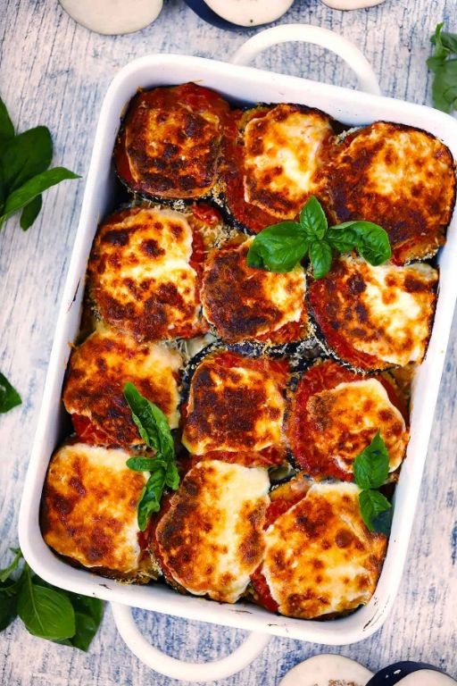 Easy Eggplant Parmesan (Baked, Not Fried)