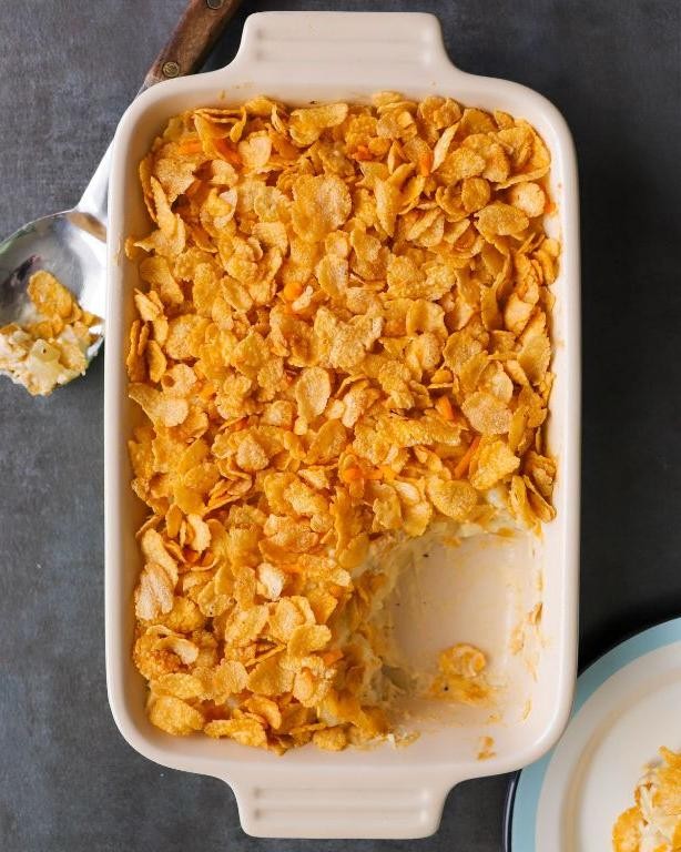 Easy Funeral Potatoes with Cream of Chicken Soup