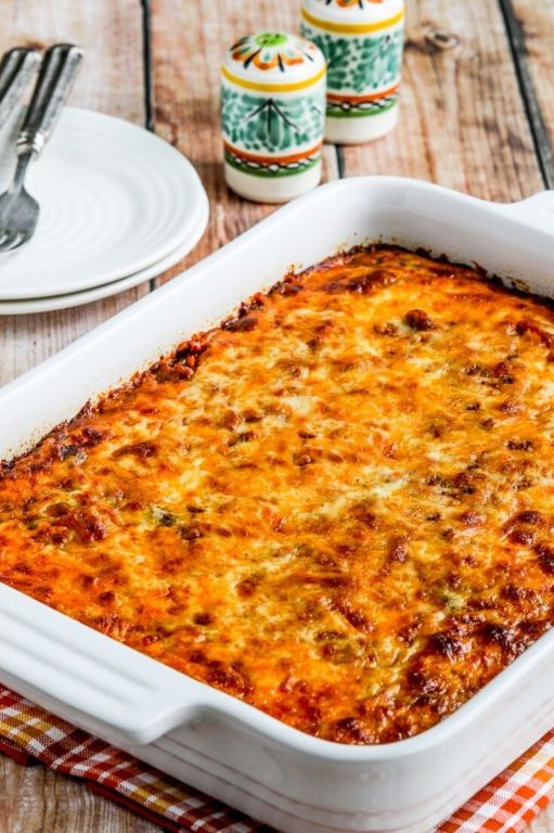 Easy Ground Turkey Enchilada Casserole