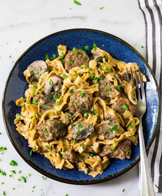 Easy Instant Pot Beef Stroganoff
