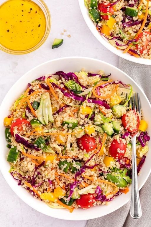 Easy Quinoa Salad with Lemon Dressing