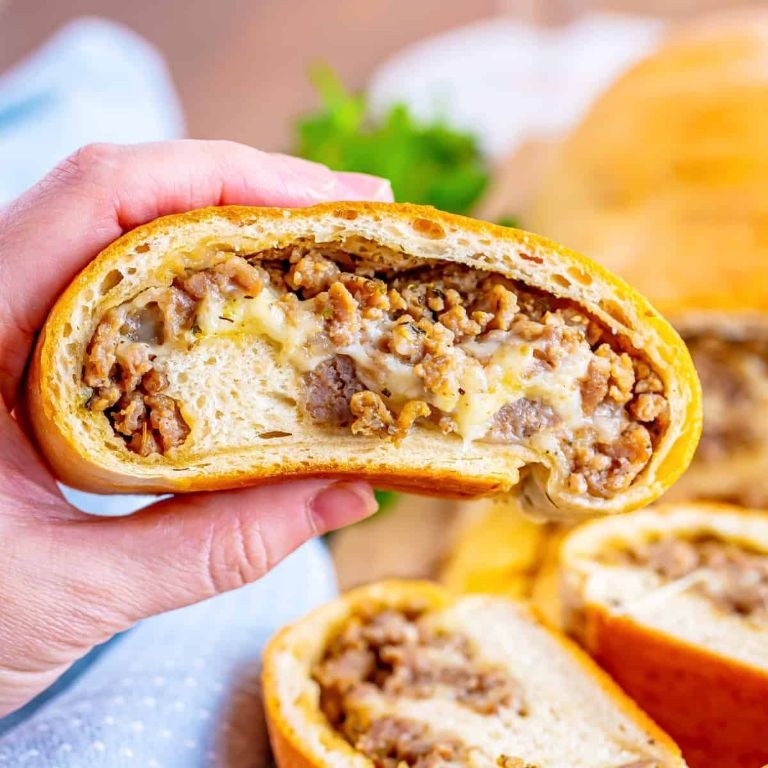 Easy Sausage and Cheese Stuffed Bread