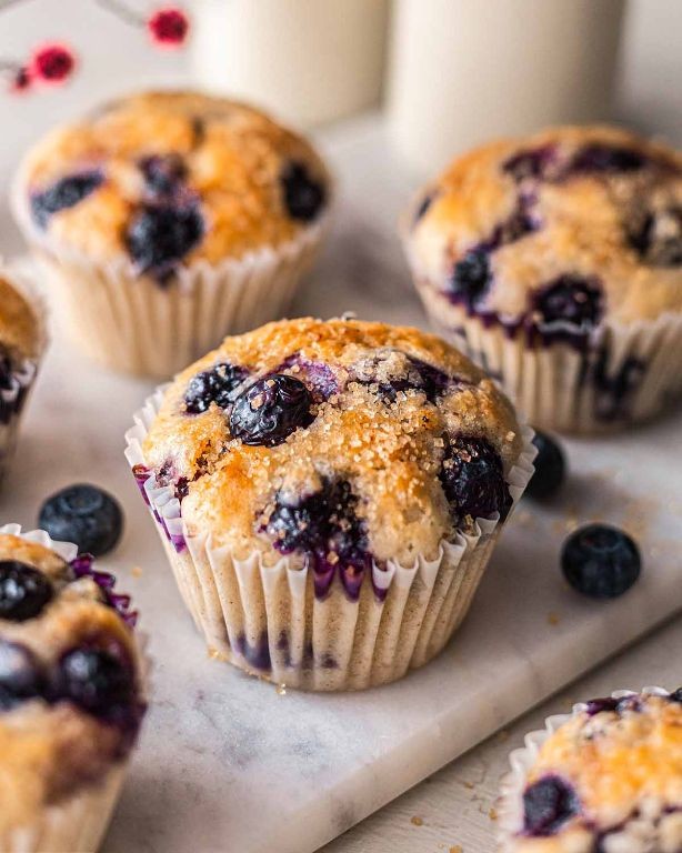 Easy Vegan Blueberry Muffins