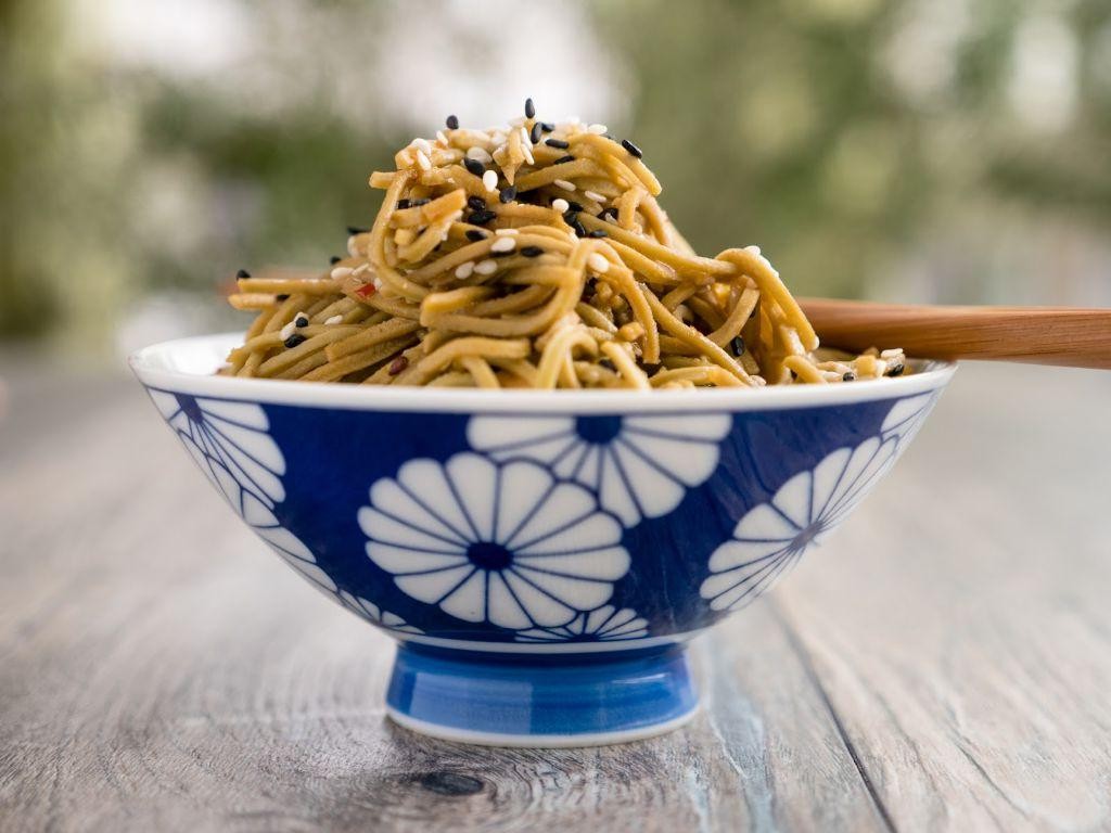 Edamame Pasta with Sesame Ginger Dressing