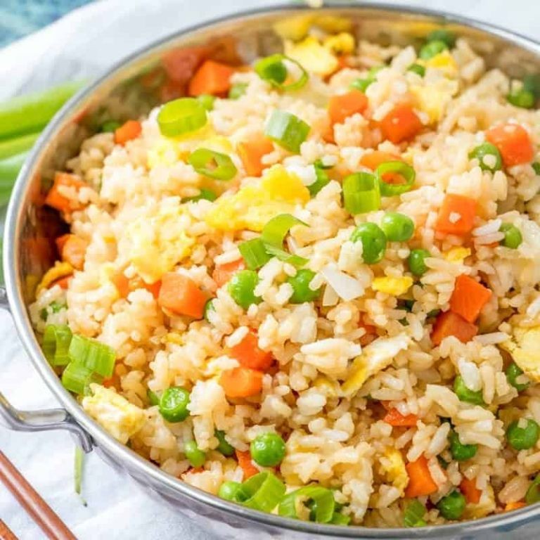 Egg Beaters Fried Rice with Peas and Carrots