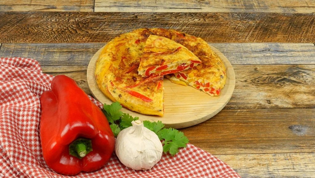 Egg Beaters Frittata with Bell Peppers and Onions