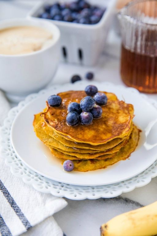 Egg Beaters Pancakes with Blueberries