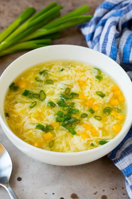 Egg Drop Soup with Scallions