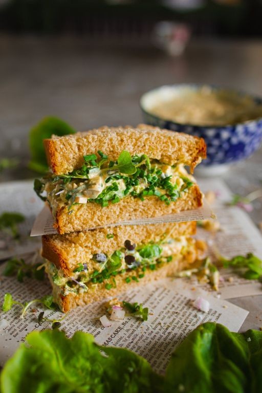 Egg Salad Sandwich with Fresh Herbs