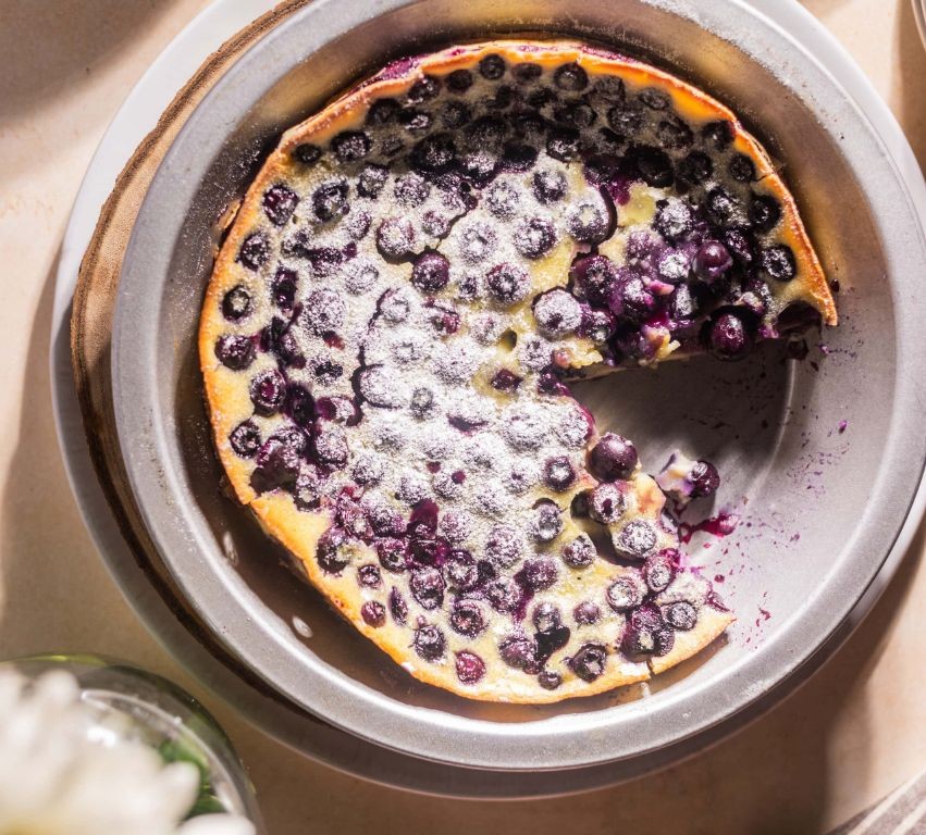 Egg White Blueberry Clafoutis