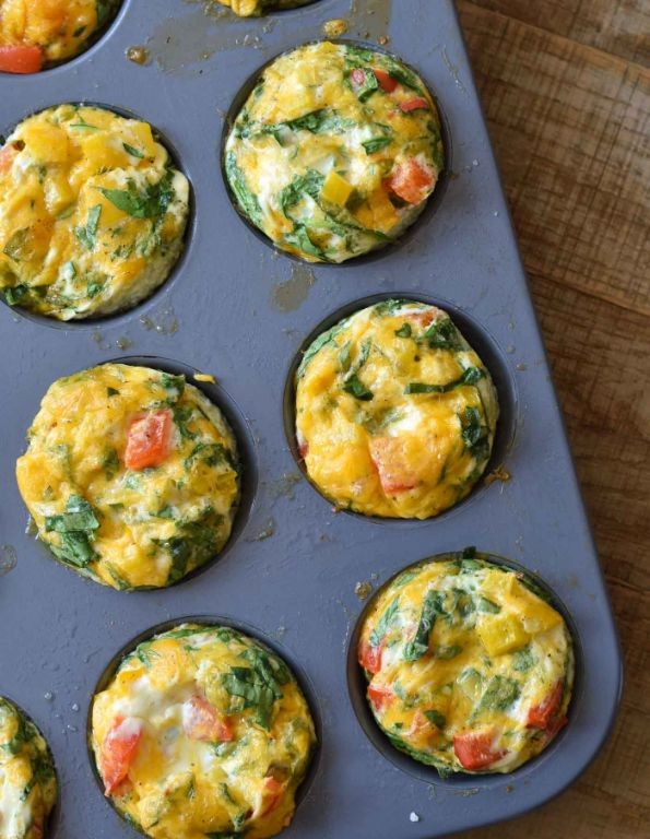 Egg White and Veggie Breakfast Muffins